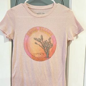 Aeropostale retro vintage T, Size: S, Pink, Yellow, Orange, Brown, Green & Black